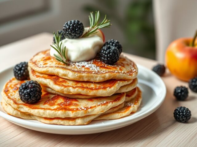 (Kerstklok) pannenkoeken met appel