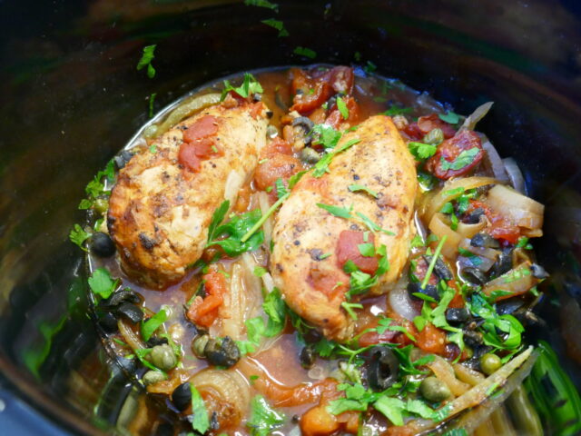 Kip Cacciatore uit de slowcooker