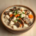 Kip- champignonschotel uit de slowcooker