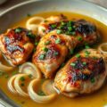 Kip Gegaard in Bouillon met Azijn