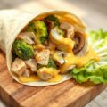 Kip-groenten wrap met honing-mosterd(voor 6 wraps)