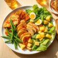 Kip-kerrie maaltijd salade