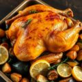 Kip met aardappels en groenten uit de oven