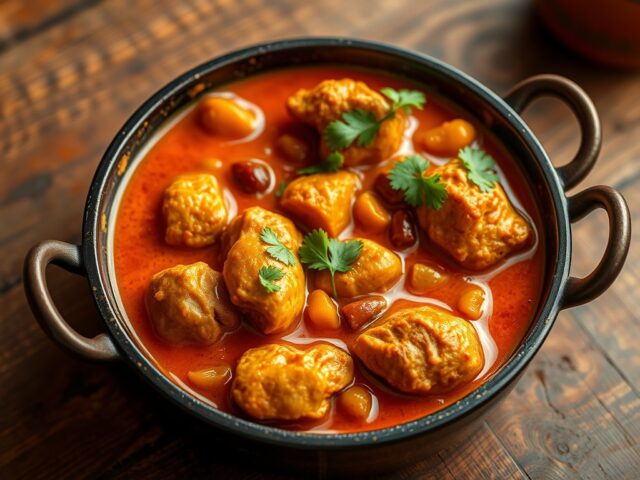 Kip met Abrikoos Balti-Stijl (India)