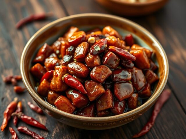 Kip met gon-bao saus