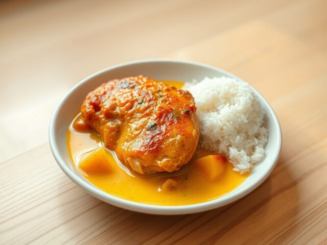 kip met kerrie saus