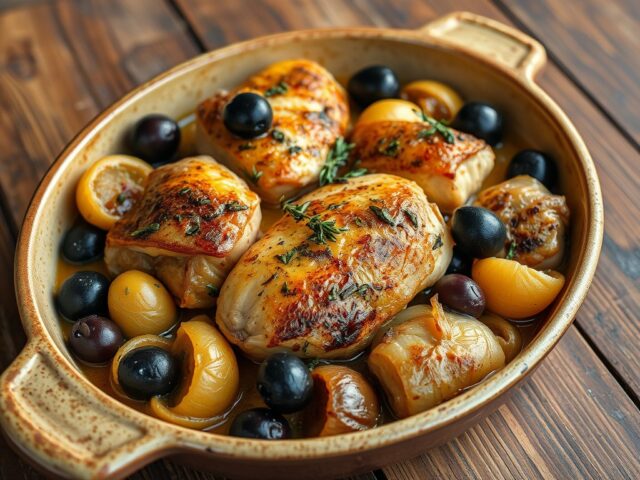 Kip met Uien en veel Knoflook