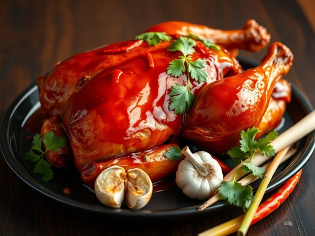 Kip met zoete chilisaus