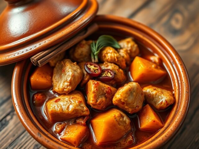 Kip-Pompoen Tajine