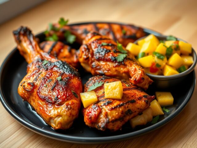 Kip Tandoori met Mango Salsa