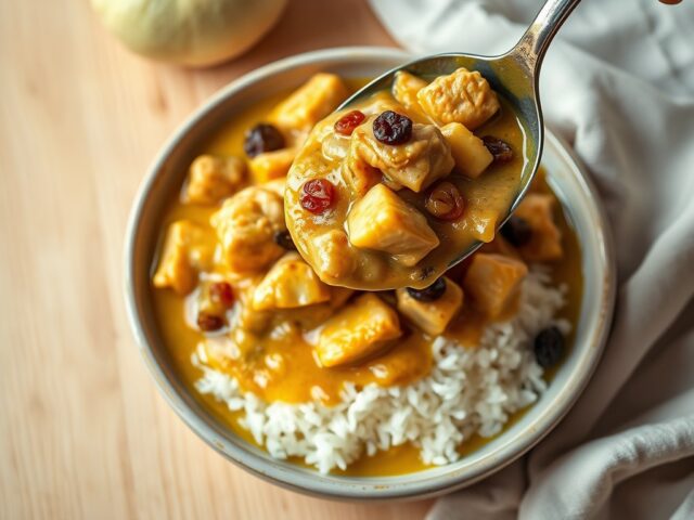 Kipcurry met rijst