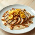 Kipfilet met banaan en walnoten