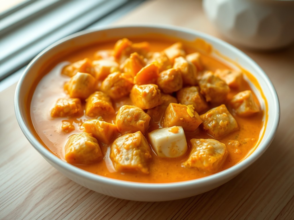 Kipfilet met Mascarpone, AI-gegenereerde illustratie