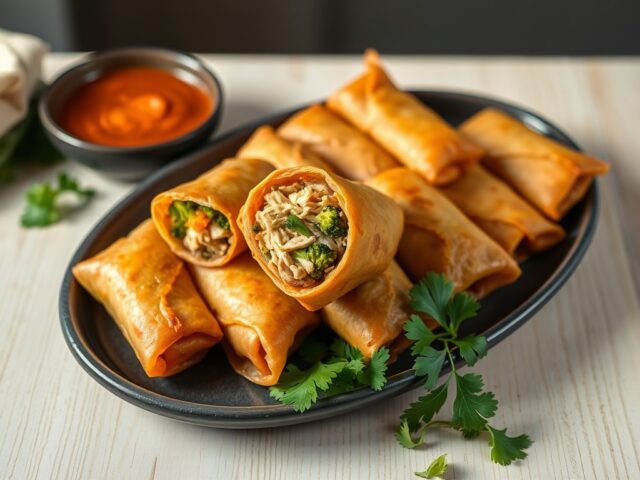 Kiploempia’s uit de oven