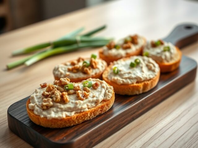 Kippaté met walnoot (tapas)