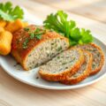 Kippenbrood met sla en kroketten
