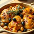 Kippendijen met Knoflook en Zwarte Olijven