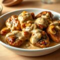Kippenlevers met Mosterd-Roomsaus