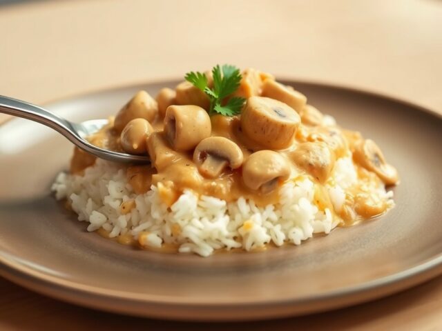 Kippenragout met rijst