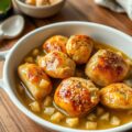 Kipstukjes met knoflook/witte wijnsaus