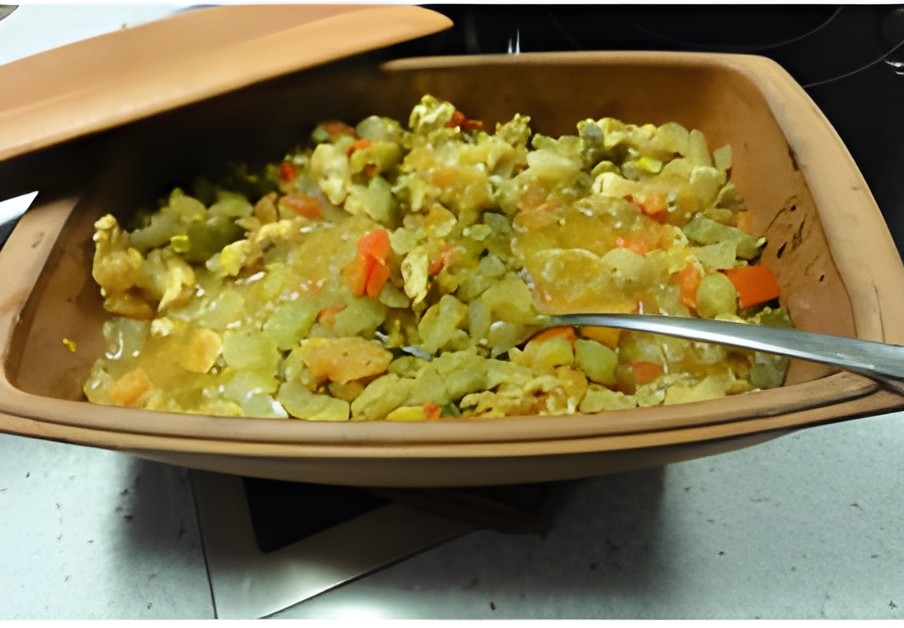 Bonte Goulash uit de Römertopf