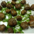 Champignons met ” Verrassing ” in een jasje van bacon