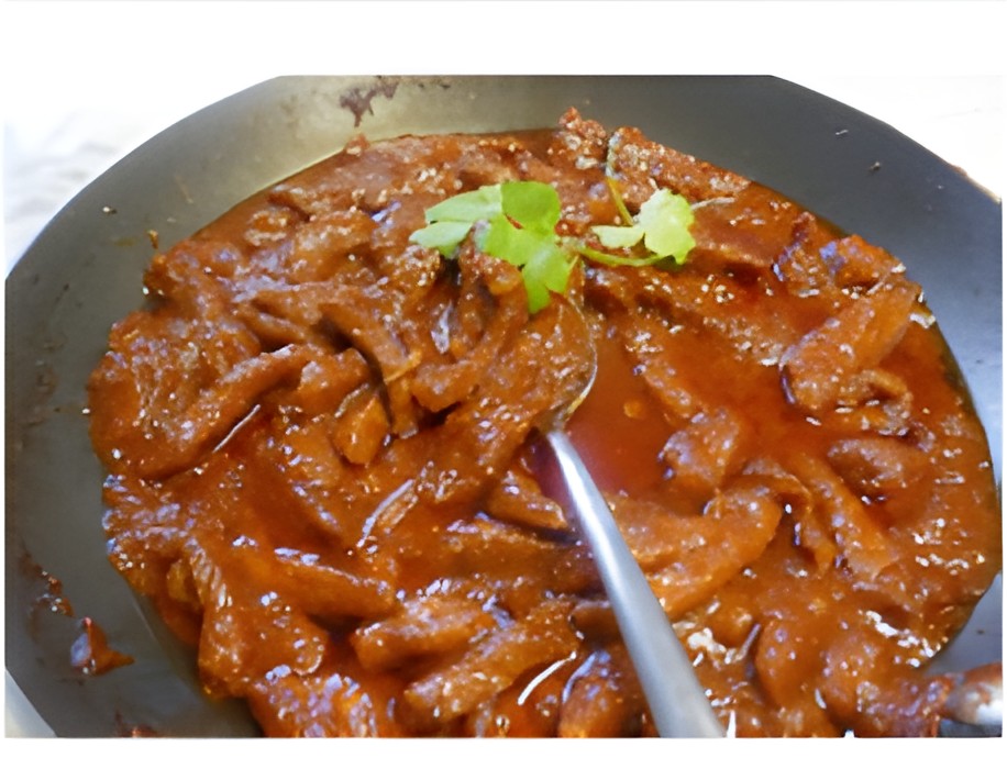 Varkensvlees in een Babi Pangang-marinade