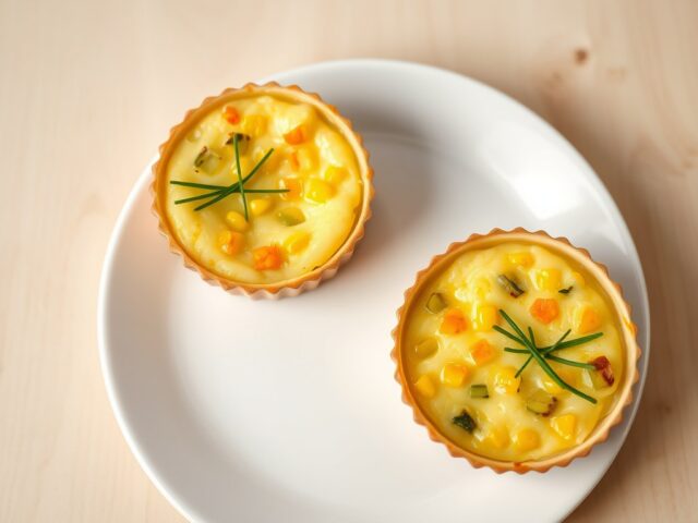 Kleine groenteflans