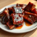 Kleine speklapjes in zoetzure saus