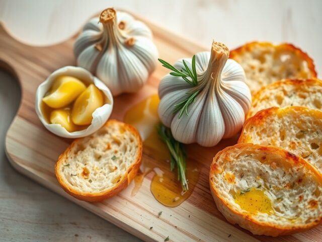 Knoflook toastjes