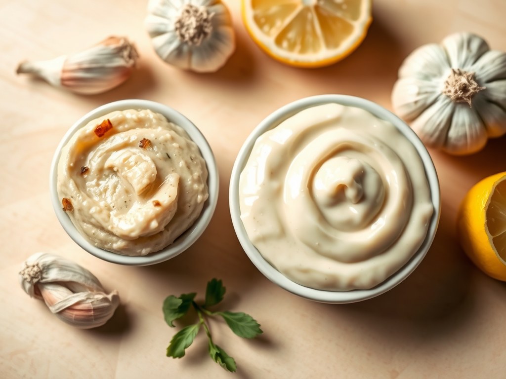 Knoflookpasta en Aioli (Versie Jan A), AI-gegenereerde illustratie
