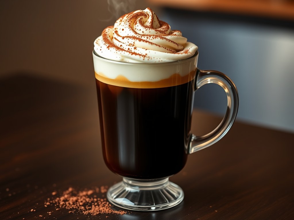 Koffie met een twist, AI-gegenereerde illustratie