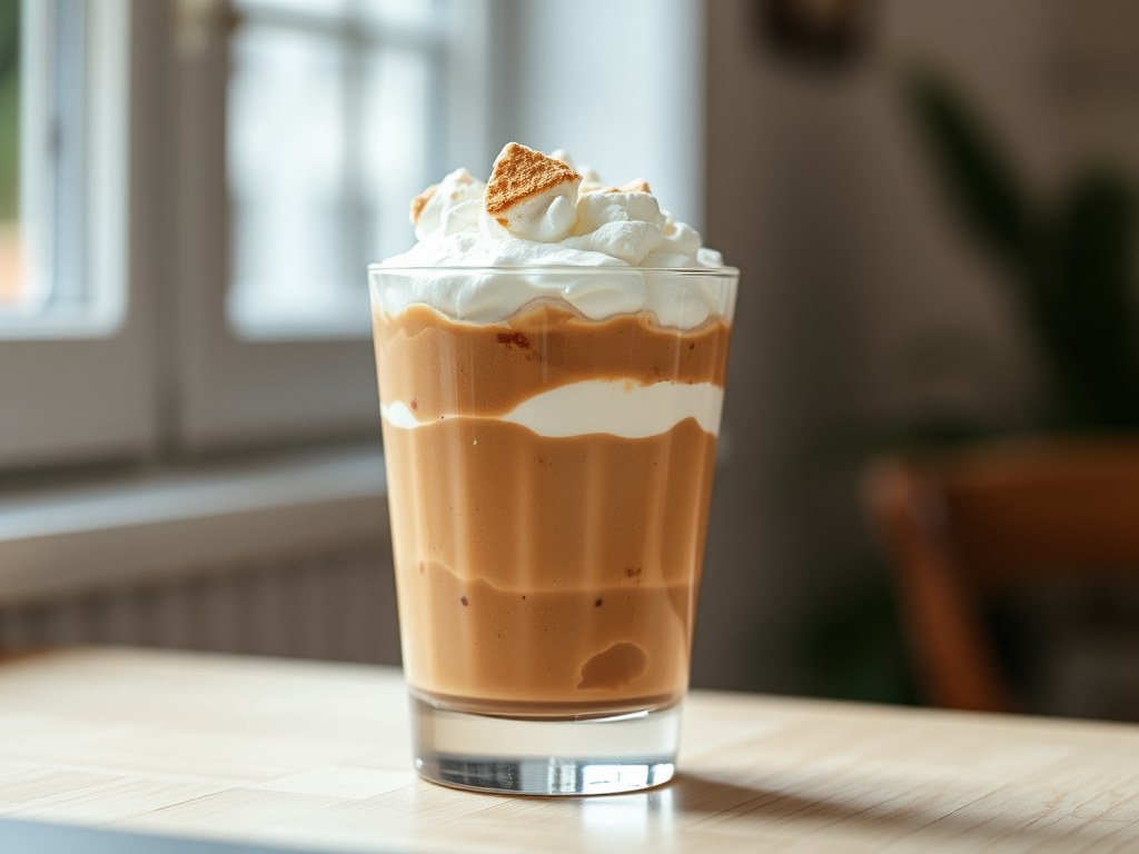 Koffiemousse, AI-gegenereerde illustratie