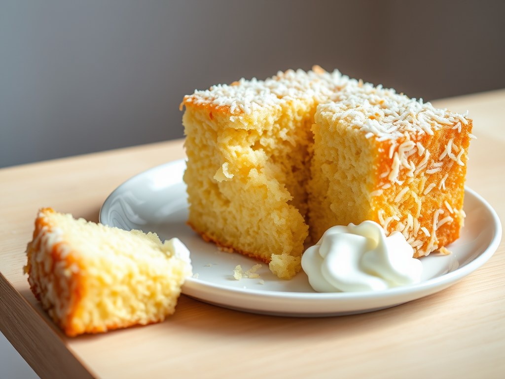 Kokoscake, AI-gegenereerde illustratie