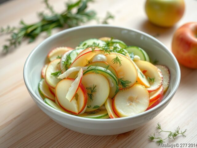 Komkommer en Appel Salade