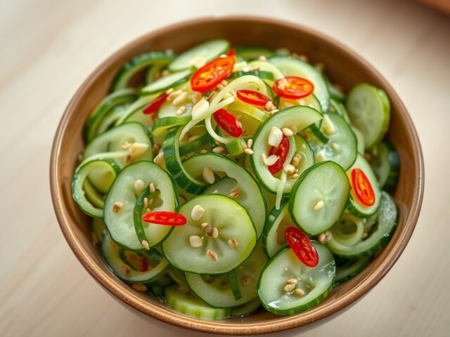 Komkommer Salade Aziatische Stijl