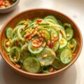 Komkommer salade met Pinda’s