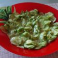 Komkommersalade met mosterd, honing en dragon