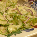 Komkommersalade van onze dochter