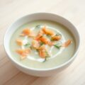 Komkommersoep met zalm