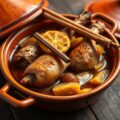 Konijn met gekonfijte citroen uit de Tajine