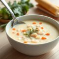 Koolrabisoep met hollandse garnalen