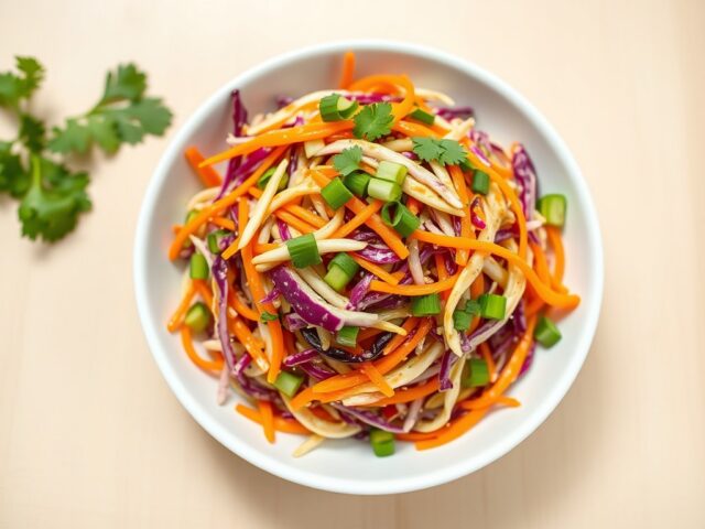 Koolsalade op Aziatische Wijze