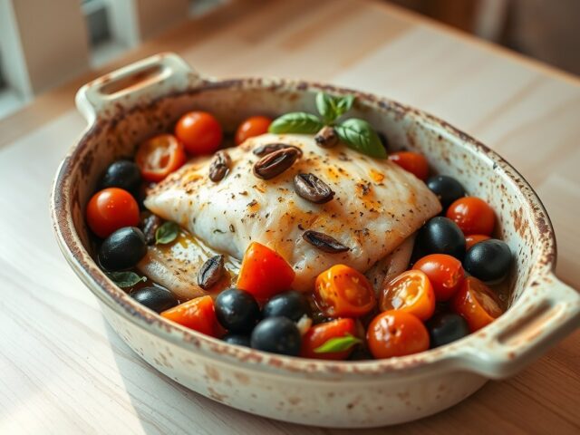 Koolvis uit de oven