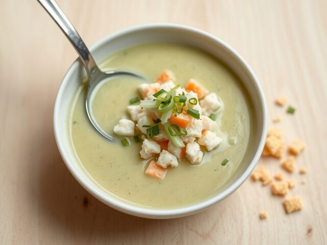 Koude Avocado Soep met Krab