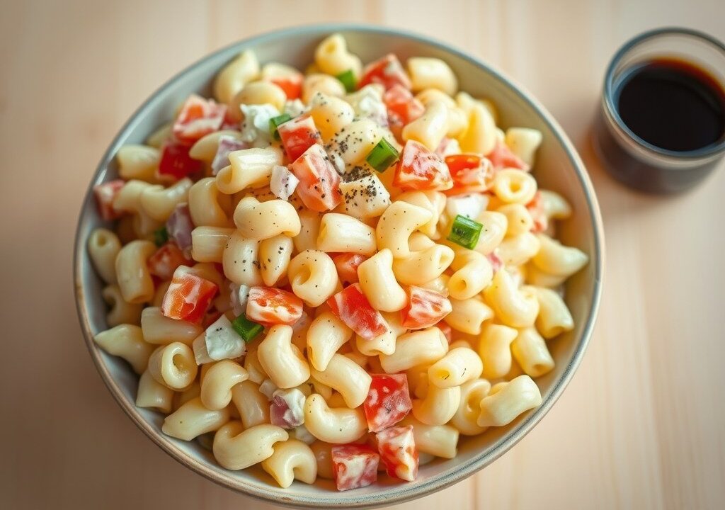 koude macaroni salade