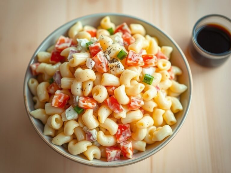 koude macaroni salade