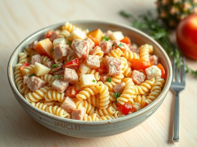 koude pasta salade