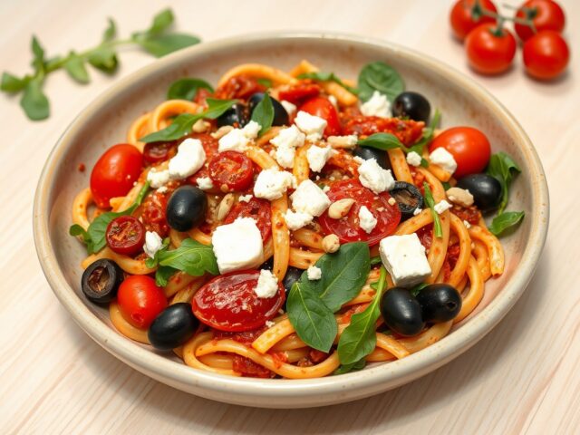 Koude Pastasalade met Geitenkaas