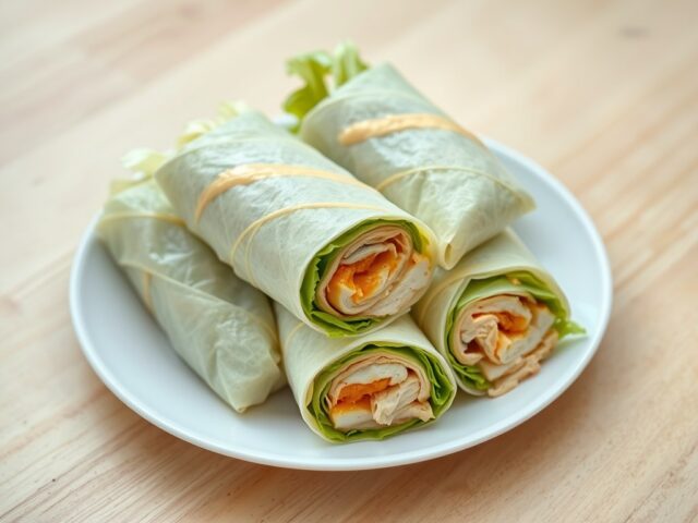 Koude wraps met kip